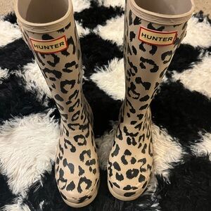 Hunter Leopard Print Boots